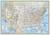 Książka ePub USA Classic mapa Å›cienna polityczna arkusz laminowany 1:2 815 000 - brak