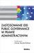 Książka ePub Zastosowanie idei public governance w prawie administracyjnym - Iwona NiÅ¼nik-Dobosz