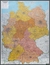 Książka ePub Niemcy mapa Å›cienna kody pocztowe na podkÅ‚adzie 1:700 000 - brak