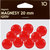Książka ePub Magnesy 20 mm czerwone 10 sztuk - brak
