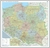 Książka ePub Polska mapa Å›cienna administracyjno-drogowa na podkÅ‚adzie do wpinania 1:500 000 - brak