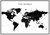 Książka ePub The World MIDI mapa Å›cienna polityczna na podkÅ‚adzie - brak