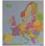 Książka ePub Europa mapa Å›cienna kody pocztowe na podkÅ‚adzie do wpinania 1:3 700 000 - brak