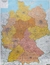 Książka ePub Niemcy mapa Å›cienna kody pocztowe arkusz papierowy 1:700 000 - brak