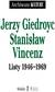 Książka ePub Listy 1946-1969 - Jerzy Giedroyc, Vincenz StanisÅ‚aw