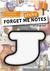 Książka ePub Forget me sticky notes kart samoprzylepne litera J - brak