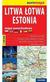 Książka ePub Litwa, Åotwa, Estonia see you! in... mapa samochodowa 1:700 000 - brak