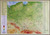 Książka ePub Polska mapa Å›cienna fizyczna na podkÅ‚adzie do wpinania znacznikÃ³w 1:1 000 000 - brak