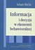 Książka ePub Informacja i decyzja w ekonomii behawioralnej - brak