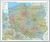 Książka ePub Polska mapa Å›cienna administracyjno-drogowa na podkÅ‚adzie do wpinania 1:700 000 - brak