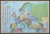 Książka ePub Europa mapa Å›cienna polityczna na podkÅ‚adzie do wpinania 1:12 000 000 - brak