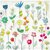 Książka ePub Karnet kwadrat z kopertÄ… Floral Pattern - brak