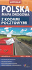 Książka ePub Polska - mapa drogowa z kodami pocztowymi, 1:650 000 - brak