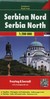 Książka ePub Serbia czÄ™Å›Ä‡ pÃ³Å‚nocna mapa samochodowa 1:200 000 - brak