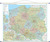 Książka ePub Polska mapa Å›cienna administracyjno-drogowa 1:700 000 - brak