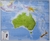 Książka ePub Australia mapa Å›cienna polityczna na podkÅ‚adzie do wpinania, 1:7 000 000 - brak