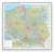 Książka ePub Polska mapa Å›cienna administracyjno-drogowa 1:350 000 na podkÅ‚adzie do wpinania znacznikÃ³w - brak