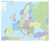 Książka ePub Europa mapa Å›cienna kodÃ³w pocztowych naklejka bezklejowa 1:2 500 000 - brak