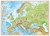 Książka ePub Europa fizyczna mapa Å›cienna, naklejka bezklejowa XXL - brak