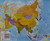 Książka ePub Azja mapa Å›cienna polityczna arkusz papierowy 1:11 000 000 - brak