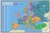 Książka ePub Europa mapa Å›cienna kody pocztowe na podkÅ‚adzie do wpinania - brak