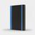 Książka ePub Notatnik A5 Pro M+ linia czarny/niebieski - brak