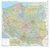 Książka ePub Polska mapa Å›cienna administracyjno-drogowa arkusz papierowy 1:500 000 - brak