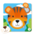 Książka ePub Puzzle 5 sorter Tygrys mini DOP300351 - brak