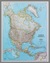 Książka ePub Ameryka PÃ³Å‚nocna Classic mapa Å›cienna polityczna na podkÅ‚adzie 1:8 950 000 - brak