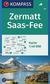 Książka ePub Zermatt Saas-Fee 1:40 000 Kompass | - Praca zbiorowa