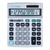 Książka ePub Kalkulator biurowy DONAU TECH, 12-cyfr. wyÅ›wietlacz, wym. 210x154x34 mm, metalowa obudowa, srebrny - brak