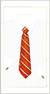 Książka ePub Karnet krawat czerwony 12x23 + koperta - brak