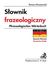 Książka ePub SÅ‚ownik frazeologiczny niemiecko - polski - Teresa Mrozowski