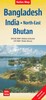 Książka ePub Bangladesh, India: North-East, Bhutan, 1:1 500 000 - brak