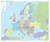 Książka ePub Europa mapa Å›cienna kodÃ³w pocztowych arkusz laminowany 1:2 500 000 - brak