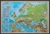 Książka ePub Europa mapa Å›cienna fizyczna na podkÅ‚adzie do wpinania 1:12 000 000 - brak