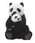 Książka ePub Panda mama z dzieckiem 28 cm - brak