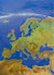 Książka ePub Europa mapa Å›cienna panoramiczna na podkÅ‚adzie - brak